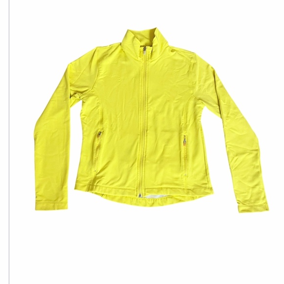 Lucy Women’s Activewear Bright Yellow Athletic Jacket Size M - Picture 3 of 10